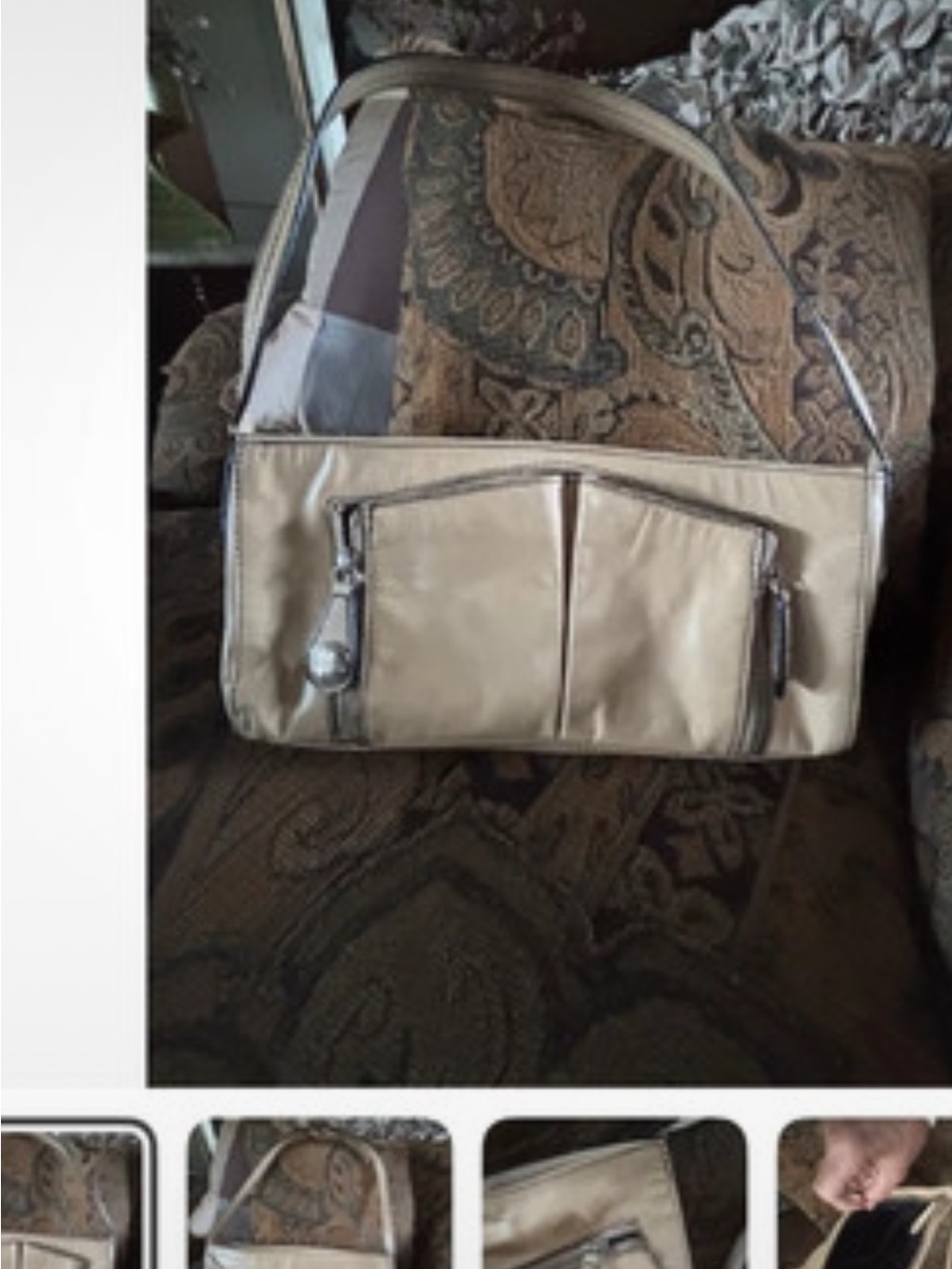 Shoulder Bag in Light Beige - Classic Everyday Carry